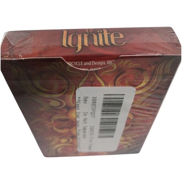 Ellusionist Ignite Red Deck Playing Cards 2014 Sealed Fire Theme Magic - Picture 3 of 8